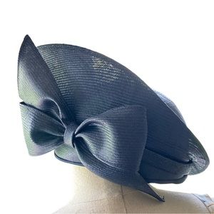 Jack McConnell New York Red Feather “One of a Kind” Navy Straw Hat